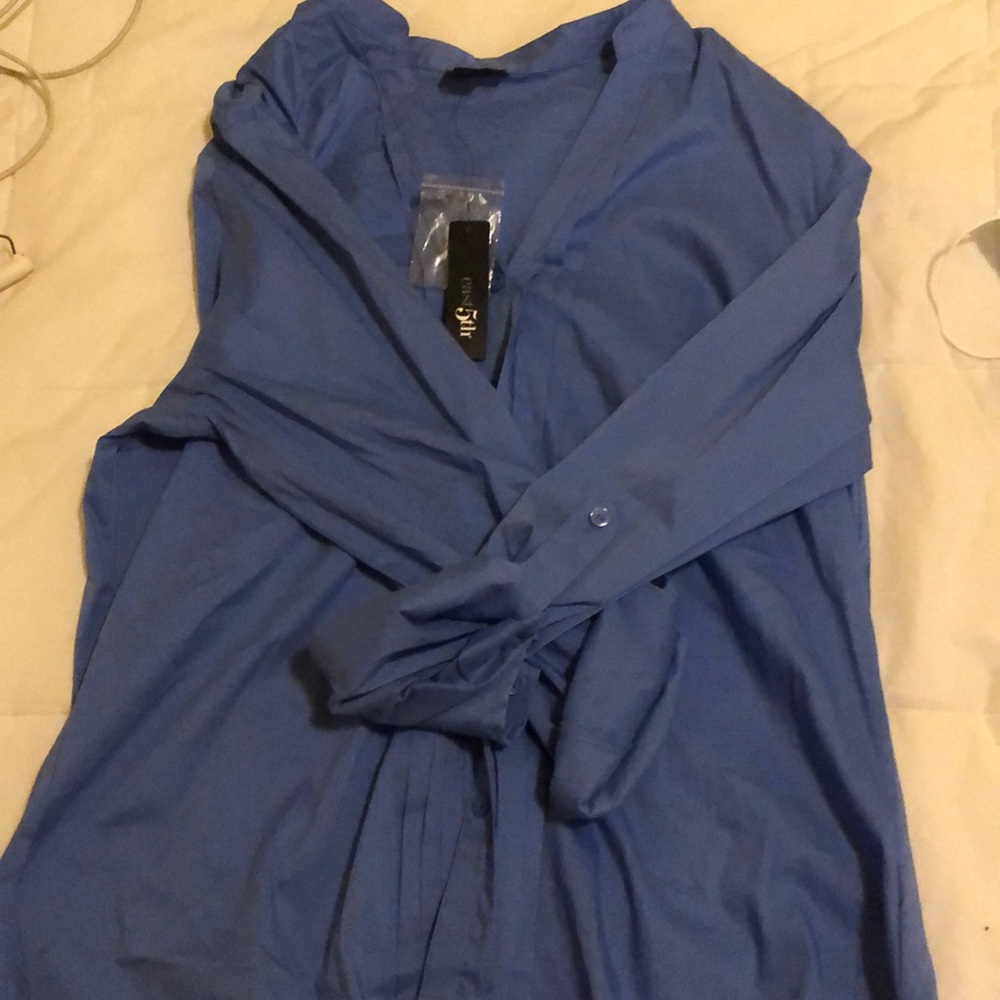 Blue Button Up